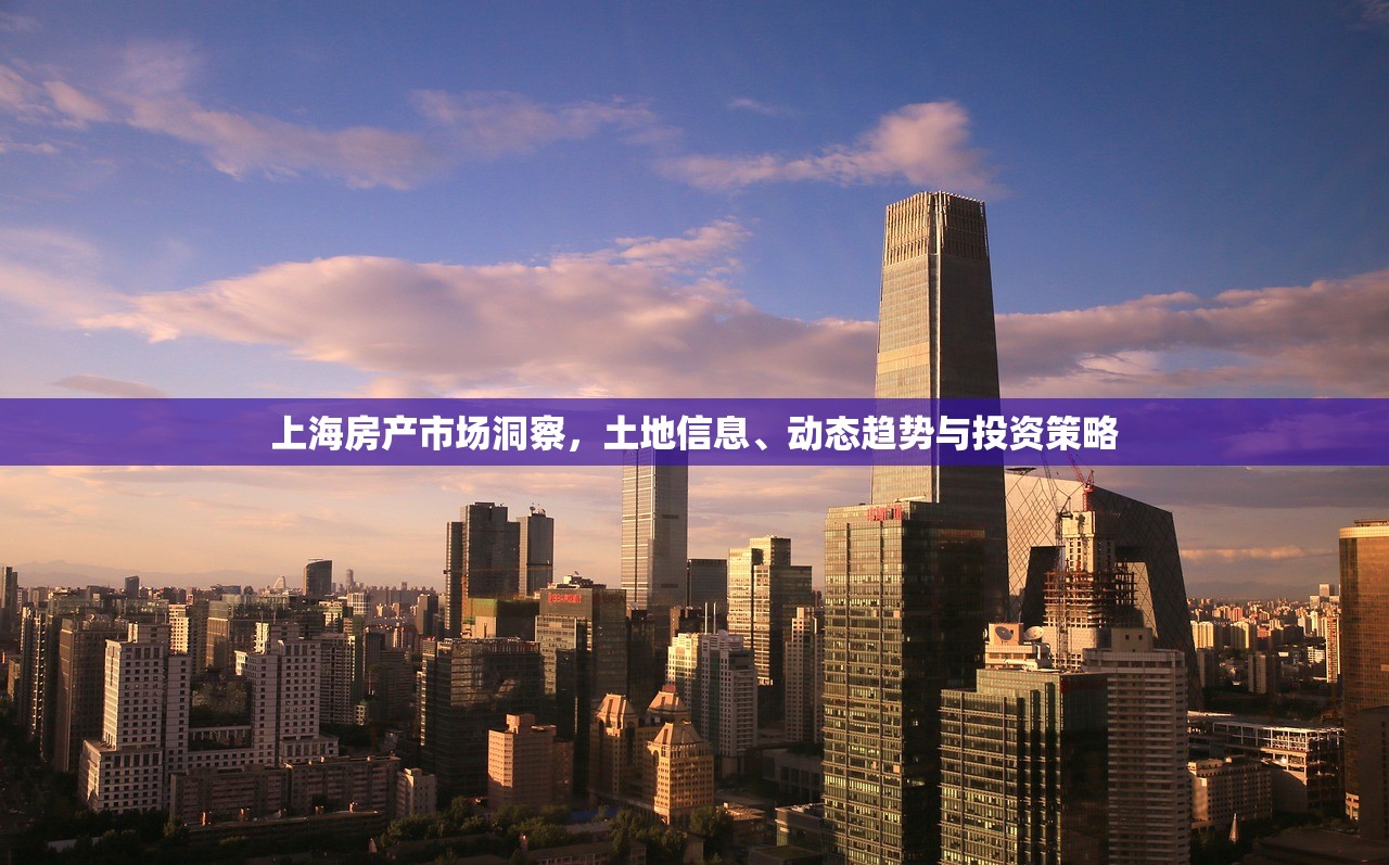 上海房产市场洞察，土地信息、动态趋势与投资策略