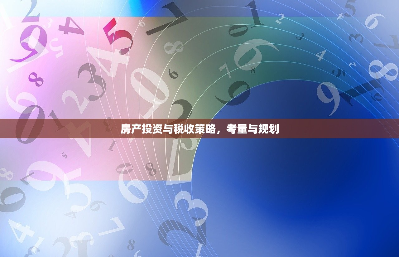 房产投资与税收策略，考量与规划