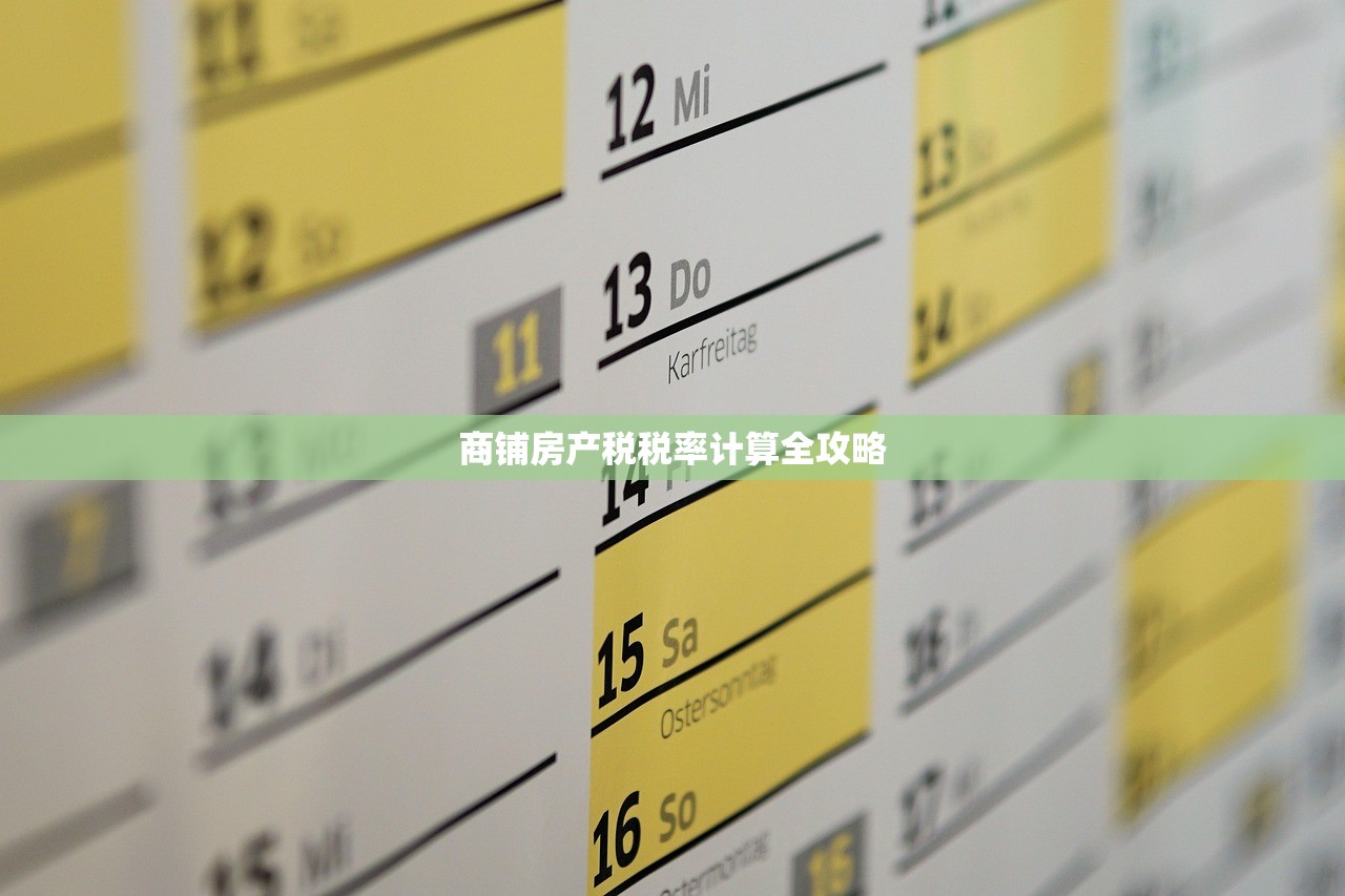 商铺房产税税率计算全攻略