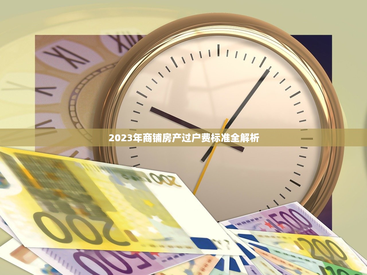 2023年商铺房产过户费标准全解析