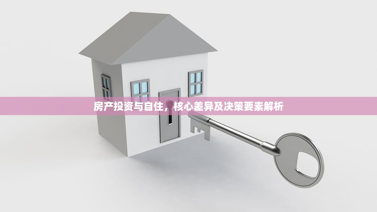 房产投资与自住，核心差异及决策要素解析