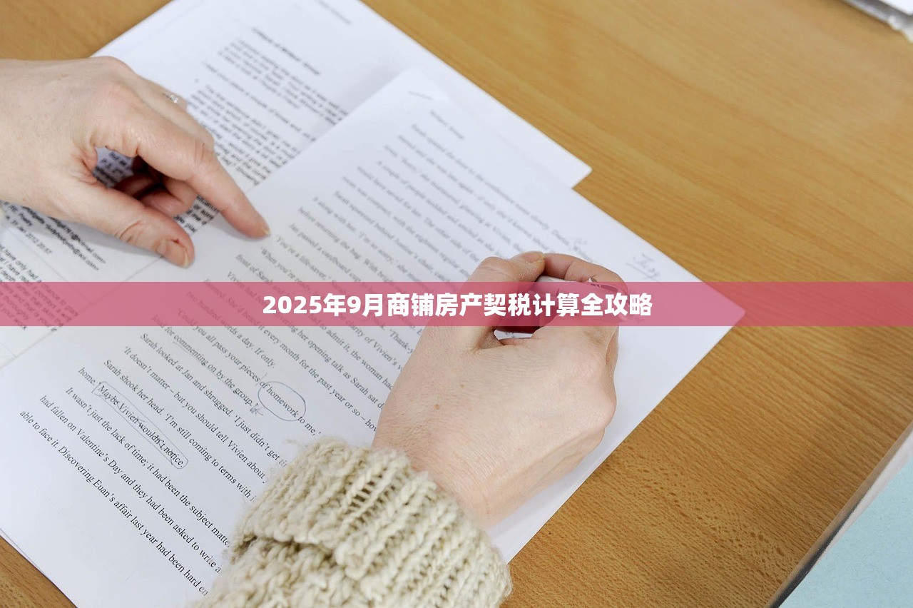 2025年9月商铺房产契税计算全攻略